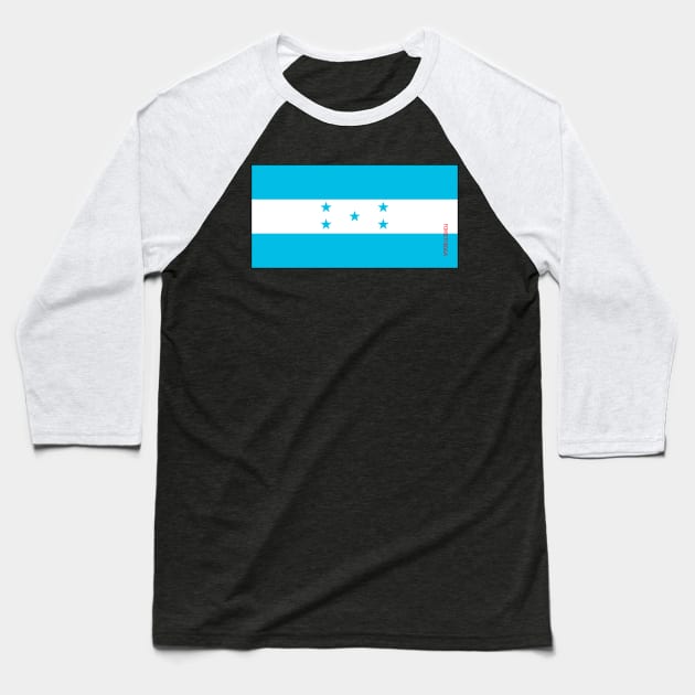 HONDURAS FLAG Baseball T-Shirt by yagami41